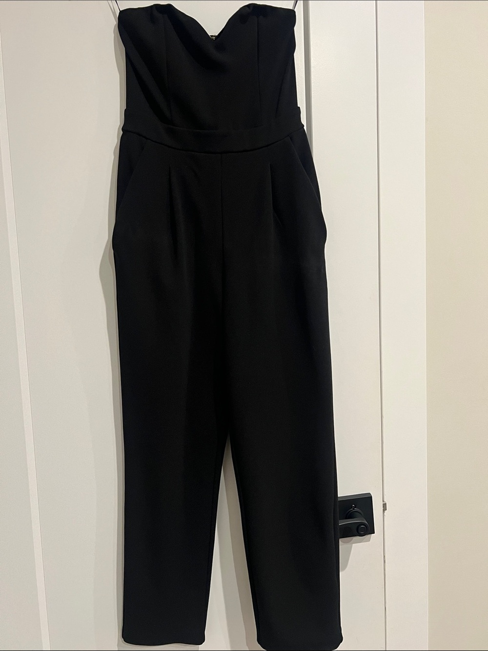 Express Strapless Black Jumpsuit